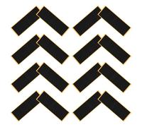 SOESFOUFU Schiuma Nastro Adesivo Antiscivolo 38mm 16 Pezzi Nero | Adesivo Resistente a Lunga Durata, Finitura Opaca Testurizzata, per Mini Deck e Pratica Outdoor