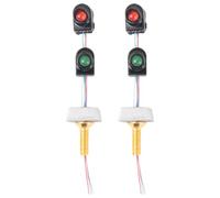 SOESFOUFU Segnalatore Luminoso Riproduzione Realistica e Treno 2 in Abs e Inossidabile per Decorazione Tavolo e Paesaggio