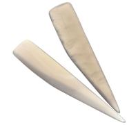 SOESFOUFU Set 2 Pezzi Brunitore in Agata Arancione per Lucidatura Gioielli in Rame e Argento Non Trattato, Strumento Manuale Professionale per Pulizia e Rifinitura Colore Casuale
