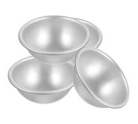 SOESFOUFU Set 4 Pezzi Cheesecake Stampo in Lega di Alluminio, Leggero e Facile da Conservare, per Dolci a Forma di Emisfero in Cucina