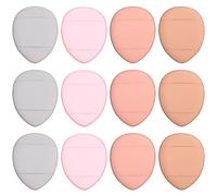 SOESFOUFU Spugnette Trucco Mini Design 12 Pezzi Spugna per Fondotinta Viso in Plastica Leggera per Make Up Comodo e Preciso Colore Casuale