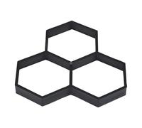 SOESFOUFU Stampo per Pavimentazione in Cemento Nero Riutilizzabile Portatile, Strumento DIY per Creare Percorsi Artistici su Marciapiedi e Pavimenti Esterni