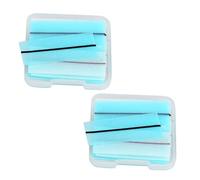 SOESFOUFU Strisce Adesive per Ciglia Autoadesive Blu Colla Jelly, Applicazione Facile e Veloce, Confezione da 2 Scatole 80 Strisce Totali, per Ciglia Finte e Laminazione