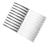 SOESFOUFU Strisce Autoadesive per Ciglia Finte Waterproof 20 Pezzi Strisce Trasparenti e Nere in Gomma e Resina, Adesivo Sicuro per Pelli Sensibili, per Trucco Rapido e Applicazione