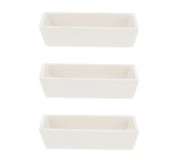 SOESFOUFU Supporti Rettangolari Facili da Pulire e in per Combustione 3 Bianco per Chimico