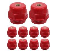 SOESFOUFU Supporto isolante per barra collettrice da 10 pezzi - Isolatore distanziale in poliestere SM25 M6 - Supporto per barra collettrice elettrica ad alta resistenza per quadri di distribuzione a