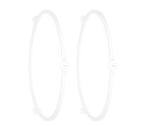 SOESFOUFU Supporto Piatto Girevole Microonde 2 Pezzi Anelli Ruote in Plastica Tecnica 18,9 Cm Base Rotante Ricambio Forno Accessori Cucina Colore Casuale