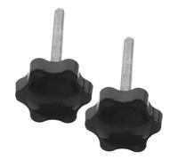 SOESFOUFU Vite a Stella per Deambulatore M6 Manopola in Plastico e Metallo, Stabilità Migliorata e Uso Versatile, Ricambio per Walker Nero