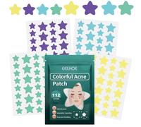SOETDERT Pimple Patch, 112 Pezzi Cerotti Brufoli Stella, Brufoli Acne Patch, Impermeabili Patch Brufoli Viso Possono Sbarazzarsi dell'acne Velocemente, Guarigione Rapida Acne e Brufoli