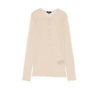 SOEUR - Isabella Long Sleeve T-Shirt - - Knitwear - Donna - Beige - M