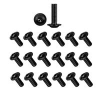 SoeUyd 20 Pezzi Viti M5 x 16 MM Bulloni, Viti Acciaio Inox, Viti A Testa Bombata con Esagono Incassato E Resistente Alle Alte Temperature, Miglioramento Della Casa E Riparazioni di Motocicli