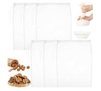 SoeUyd 6 Pezzi Borsa per Il Latte di Noci, Panno Filtrante Latte Vegetale, Sacchetto per Bevande Vegetali, Adatto per Latti di Noci, Succhi di Frutta, Latte di Soia, Caffè, Succhi Verdura (In Busta)