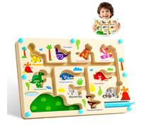 SoeUyd Labirinto Magnetico Bambini, Montessori 2-5 Anni, Labirinto Magnetico Bambini di Colori E Numeri, Operazioni di Conteggio E Ordinamento Dei Colori, Regali per Bambine E Bambinis (KL)