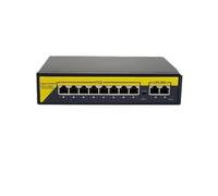 SOEWGAIJI Switch Poe 48V 100Mbps WiFi Smart IP Switch 4/8 Porte Poe Standard RJ45 Iniettore Switch (Color : 8Port)