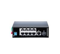 SOEWGAIJI Switch Poe Industriale Switch Ethernet di Rete SFP Uplink Gigabit a 10 Porte 100Base-T su Guida DIN, DC 48-55V