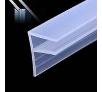 Soezy Guarnizione per porta della doccia in vetro, 3 metri, senza cornice, in gomma siliconica, per bloccare le perdite della doccia, flessibile, resistente alle intemperie, per bagno (tipo F, 6 mm
