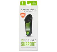 Sof Sole Plantare FASCIA Supporto 3/4 di lunghezza Gel Shoe Insert, nero, 7-13