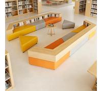 Sofà curvo modulare della biblioteca, hub dei posti a sedere del salotto del tessuto per lo studio, la libreria e l'ingresso