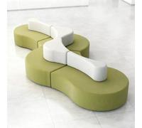 Sofà modulare del grado commerciale, disposizione dei posti a sedere curva ergonomica della cabina per le aree di attesa dell'ufficio e le lobby dell'hotel