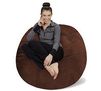 Sofa Sack - Poltrona a sacco in peluche ultra morbida per bambini, adolescenti, adulti - Sedia a sacco in memory foam senza fagioli con rivestimento in microsuede - Mobili imbottiti in schiuma per