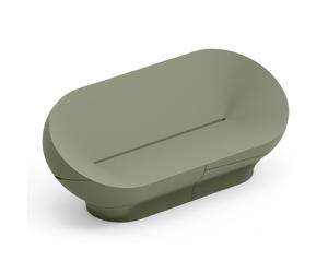 Sofa Struttura Leggera e Robusta di Design VERA Dimensioni 200x91x h 80 cm -peso 35 kg richiama la grazia di un giardino zen colore Agata verde
