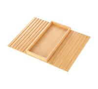 Sofà Tray, Wooden Foldable Armrest Tray, Anti-Slip Pad Cup Holder, Stabile Drink and Snack Holder, Space Saving Design, Easy Fold Storage, Living Room Dorm Bedroom Apartment Couch Accessory for Coffee