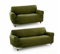 SOFAKOVER® Copridivano super elastico, confezione x2 copridivano per divano a 3 e 2 posti, dal design esclusivo, traspirante, comodo e resistente, copridivano, facile da montare. 2+3 posti. Colore
