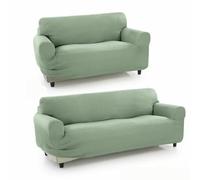SOFAKOVER® Copridivano super elastico, confezione x2 copridivano per divano a 3 e 2 posti, dal design esclusivo, traspirante, comodo e resistente, copridivano, facile da montare. 2+3 posti. Colore