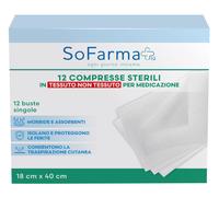 so.farma.morra GARZA COMPRESSA IN TNT 18X40 CM 12 PEZZI SOFARMAPIU'