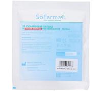 SOFARMAPIÙ COMPRESSE STERILI DI GARZA IDROFILA 25PZ 10X10
