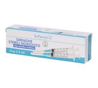 Sofarmapiu' Siringa Sterile 2,5nm Gauge 23 10 pz Siringhe
