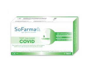 Sofarmapiù - Test Antigenico Rapido COVID-19 Salivare Autodiagnostico Confezione Kit (Scadenza Prodotto 28/07/2026)