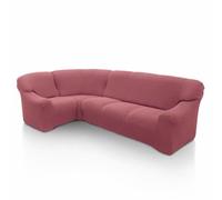 SOFASKINS® copridivano angolare super elastico, lavabile, con design esclusivo, traspirante, confortevole e resistente, copridivano, Facile da applicare, Dimensioni (340-540 CM) Clear Fuxia
