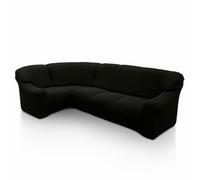 SOFASKINS® copridivano angolare super elastico, lavabile, di alta qualità, con design esclusivo, traspirante, confortevole e resistente, copridivano, Facile da applicare, Dimensioni (340-540 CM) Nero