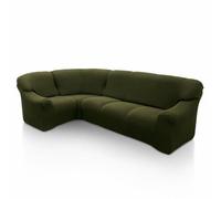SOFASKINS® copridivano angolare super elastico, lavabile, di alta qualità, con design esclusivo, traspirante, confortevole e resistente, copridivano, Facile da applicare, Dimensioni (340-540 CM) Erba