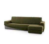 SOFASKINS® Copridivano Chaise Longue Super Elasticizzato, Braccio Destro Corto, Design Esclusivo, Resistente, Dimensioni 210-340 cm, Colore Erba