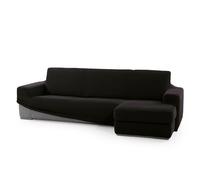 SOFASKINS® copridivano chaise longue super elasticizzato, copridivano braccio destro corto, design esclusivo, copridivano resistente, dimensioni compatibili divano (210-340 cm), Colore Nero
