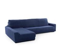 SOFASKINS® copridivano chaise longue super elasticizzato, copridivano braccio sinistro lungo, design esclusivo, copridivano resistente, dimensioni compatibili divano (210-340 cm), Colore Marino