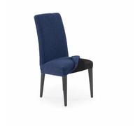 SOFASKINS® Coprisedie da pranzo PackX2 coprisedie super elastico, design esclusivo, traspirante e resistente, coprisedie con schienale facile da posizionare. Misura 40-60 cm. Colore blu marino