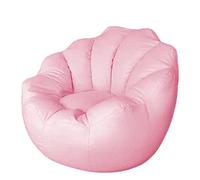 Sofdicht Bean Bag Chair Cover+Copertura per Footstool (No Filler), Petal Design Seat Recliner Lazy Sofa Cover per Organizzazione Peluche Memory Foam Giocattoli, Couples Sofa Sack Pigro, Rosa