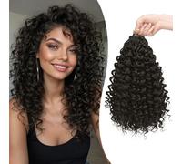 Sofeiyan GOGO Curl Capelli Crochet 14 Pollici 8 Pacchi Extension Ricci Sintetici Pre-Looped per Trecce Afro, Boho e Goddess, Onde Oceaniche Naturali per Donne,4#