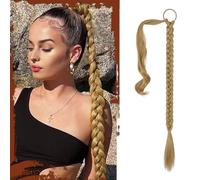 Sofeiyan Lunga Estensione Coda di Cavallo, 66 cm Lunga Coda di Cavallo Intrecciata con Cravatta Coda Capelli Lunghi Sintetico Ponytail Extension per Donne