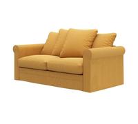 Soferia Fodera di ricambio compatibile per GRONLID divano letto a 2 posti - tessuto Ribera Mustard (velluto a coste, idrorepellente, lavabile in lavatrice)