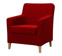 Soferia Fodera di ricambio compatibile per KARLSTAD poltrona vecchio modello, tessuto Elegance Red, rosso
