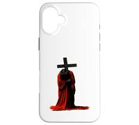 Sofferente Messia Art | Dark Christian Symbolic Design Custodia per iPhone 16 Plus
