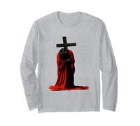 Sofferente Messia Art | Dark Christian Symbolic Design Maglia a Manica