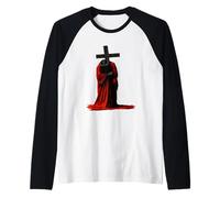 Sofferente Messia Art | Dark Christian Symbolic Design Maglia con Maniche Raglan