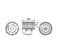 Soffiante Interna Finale Plastica per VW Sharan Ford Galaxy Mk I Van WGR