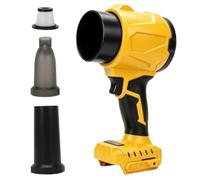 Soffiatore 2 in 1 a batteria Turbo e pompa ad aria per DeWalt 20 V (senza | Roadtime Soffiatore e aspirazione senza spazzole, 1200 g, 3 ugelli, portatile, senza fili, per campeggio, pulizia