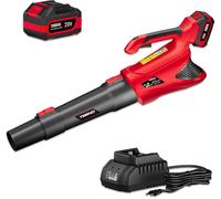 Soffiatore a Batteria, 20V Soffiatore Foglie Elettrico, Con Batteria Da 4,0 Ah